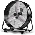 42 Inch High Velocity Heavy Duty Metal Drum Fan, Industrial Floor Fan With 360°Adjustable Tilt,Outdoor Standing Fan with 3 Speed,Electric Fan For Commercial,Factory,Basement